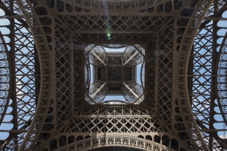 Eiffel Tower seen from below